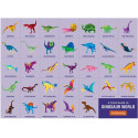 ŚWIAT DINOZAURÓW puzzle tekturowe z elementami w kształcie dinozaurów 80 el.