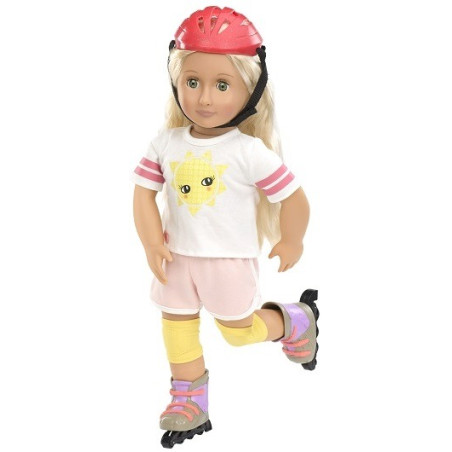 ZESTAW UBRANEK z akcesoriami dla lalki 46 cm standard