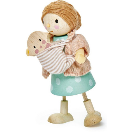 PANI GOODWOOD drewniana laleczka z dzieckiem