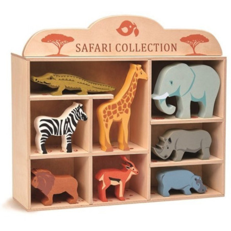 DZIKIE ZWIERZĄTKA drewniane figurki do zabawy