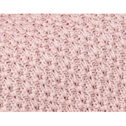 POWDER PINK bambusowy kocyk 80x100  chain