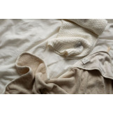 BAMBUSOWO- LNIANY ręcznik z kapturem 85x85 cm