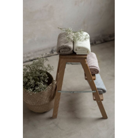 LIGHT GREY lekki kocyk bambusowy 90x90 cm wafer