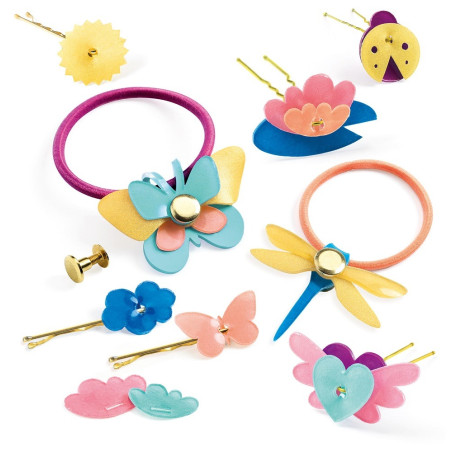 AKCESORIA DO WŁOSÓW zestaw artystyczny magiczny plastik