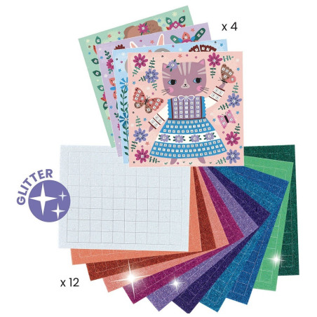 PIĘKNE ZWIERZĄTKA mozaika piankowa zestaw kreatywny