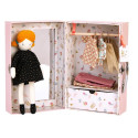 PARYŻANKA walizka z lalką i garderobą