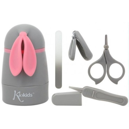 KRÓLIK zestaw do manicure dla niemowląt różowy