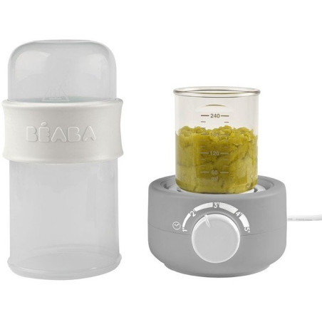 PODGRZEWACZ I STERYLIZATOR PAROWY do butelek i słoiczków Babymilk Second grey