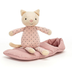 KOTEK W ŚPIWORKU przytulanka 23 cm Snuggler