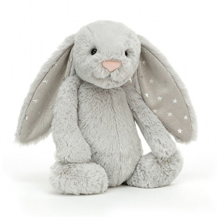 KRÓLICZEK szara przytulanka Bashful Shimmer Bunny 31 cm