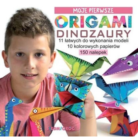 DINOZAURY moje pierwsze origami książeczka