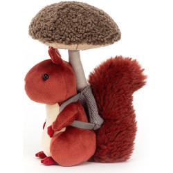 WIEWIÓRKA Z GRZYBKIEM przytulanka Fungi Forager Squirrel 20 cm