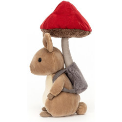 KRÓLICZEK Z GRZYBKIEM przytulanka Fungi Forager Bunny 20 cm