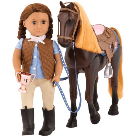 THOROUGHBRED duży koń 50 cm dla lalki