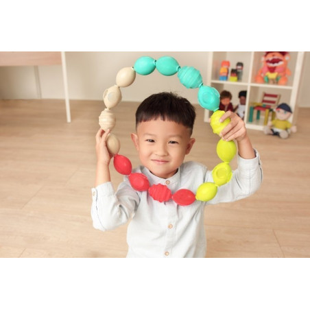 ŁAŃCUSZEK koraliki do łączenia Eco Maxi 16 el.