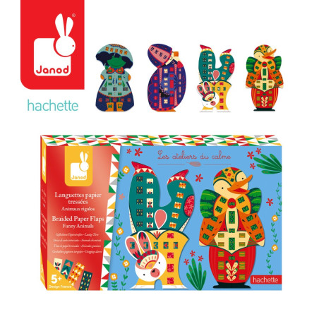 ZABAWNE ZWIERZAKI papierowa przeplatanka zestaw kreatywny Art&Craft