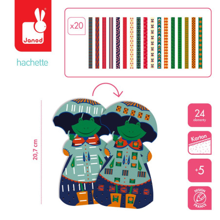 ZABAWNE ZWIERZAKI papierowa przeplatanka zestaw kreatywny Art&Craft