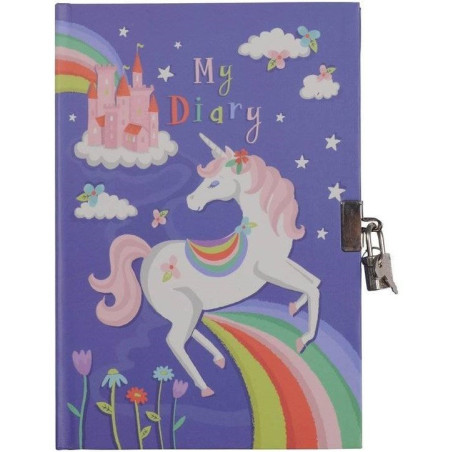 MÓJ PAMIĘTNIK tęczowy świat jednorożca A5