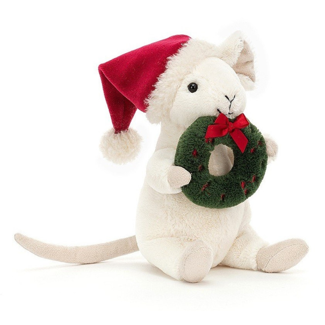 MYSZKA przytulanka Merry Mouse Wreath 18 cm