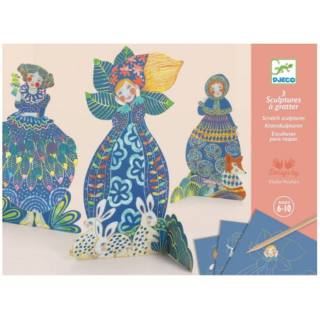 PIĘKNE SUKIENKI zestaw artystyczny zdrapywanka