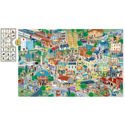 MIASTO tekturowe puzzle obserwacyjne 104 el.