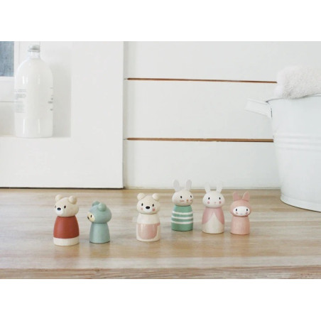 ZAJĄCZKI drewniane figurki do zabawy