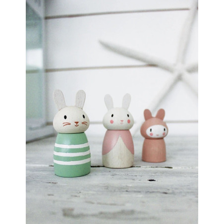 ZAJĄCZKI drewniane figurki do zabawy