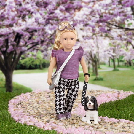 HEATHER I NUGGET lalka 15 cm z pieskiem