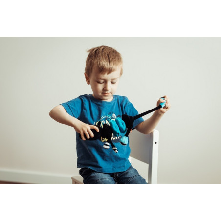 NIEBIESKI JEDNOROŻEC przytulanka wibrująca