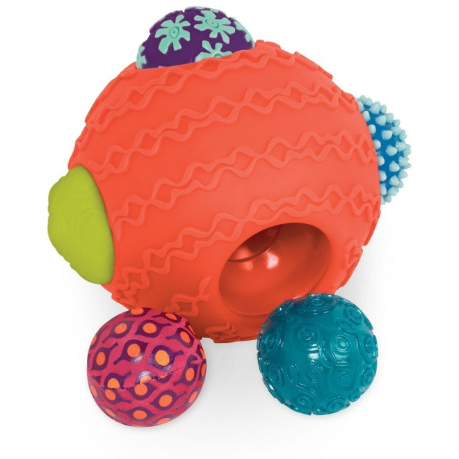 BALLYHOO kula sensoryczna z piłeczkami koralowa