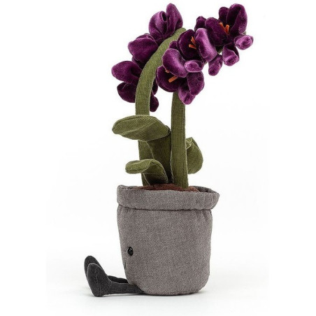 ORCHIDEA materiałowy kwiatek w doniczce Amuse 29 cm