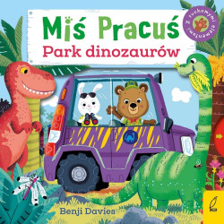 MIŚ PRACUŚ. PARK DINOZAURÓW książeczka z ruchomymi elementami B. Davies