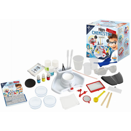 CHEMIA POD MIKROSKOPEM zestaw naukowy 30 eksperymentów
