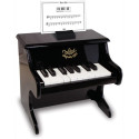 CZARNE PIANINKO drewniany instrument