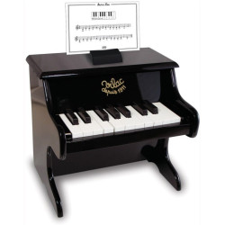 CZARNE PIANINKO drewniany instrument