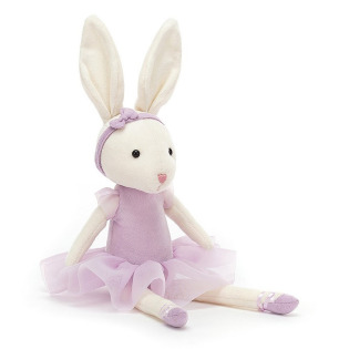 KRÓLICZEK liliowa przytulanka baletnica Pirouette Bunny 27 cm