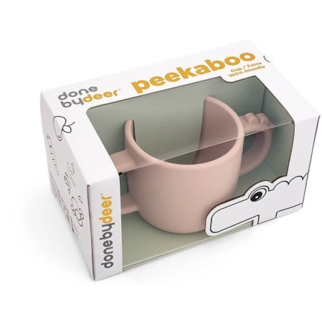 CROCO różowy silikonowy kubeczek 170 ml