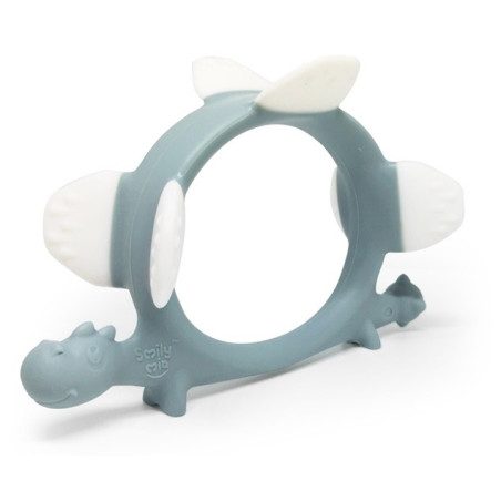 DINOZAUR NORMAN silikonowy gryzak Iron Green