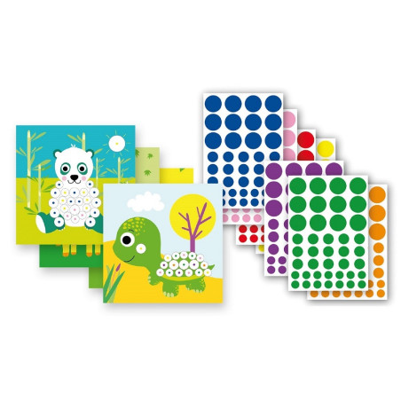 ZWIERZĄTKA zestaw kreatywny z naklejkami
