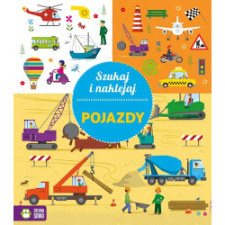 POJAZDY książeczka z zadaniami Szukaj i naklejaj