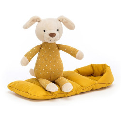 PIESEK W ŚPIWORKU przytulanka 23 cm Snuggle