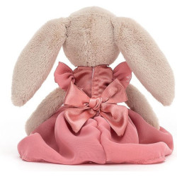 KRÓLICZEK beżowa przytulanka w sukience Lottie Bunny Party 17 cm