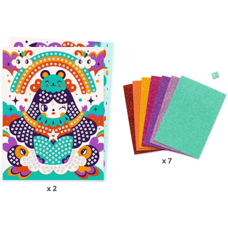 KOKESHI mozaika piankowa zestaw kreatywny