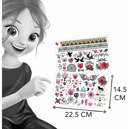 TATUAŻE KOLOROWE zestaw 75 szt.