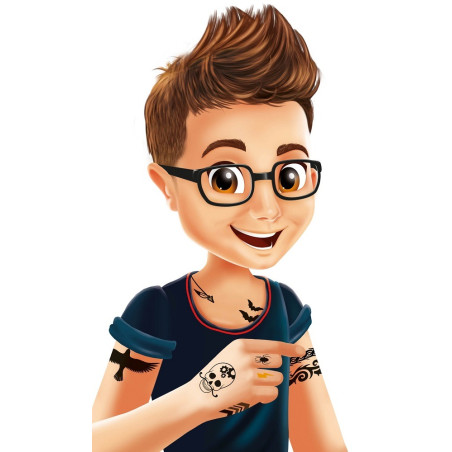 KOLOROWE TATUAŻE zestaw 75 szt.