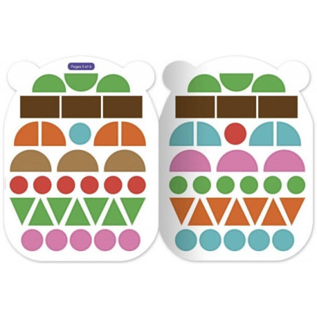 SYMPATYCZNY TYGRYSEK moje pierwsze naklejki kształty 300 szt.