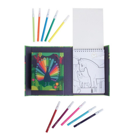 ZWIERZĘTA wzorzyste kolorowanki z pisakami