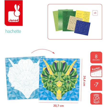 DINOZAURY zestaw kreatywny mozaika Misterix