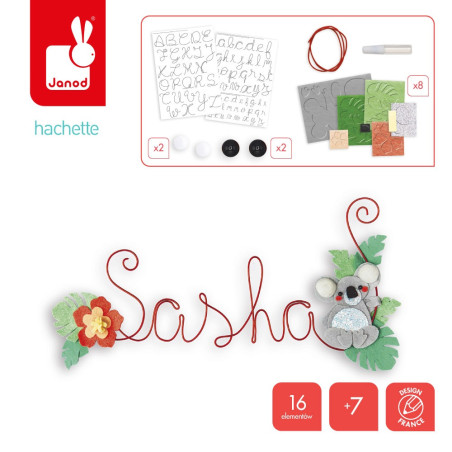 KOALA zestaw kreatywny dekoracja z imieniem Art&Craft