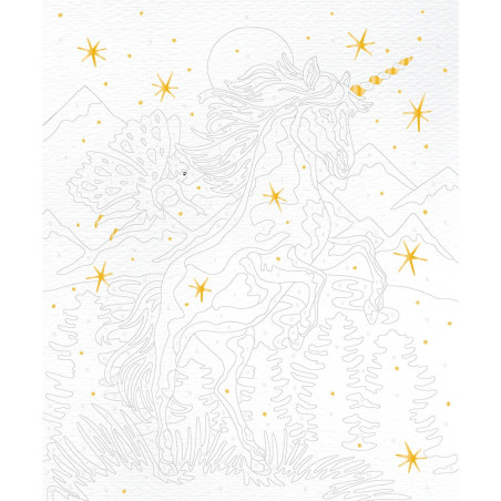 JEDNOROŻCE zestaw kreatywny malowanie po numerach Art&Craft